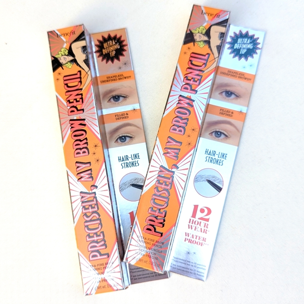 (2) #3 FULL SIZE Benefit Cosmetics Precisely, my Brow Pencils